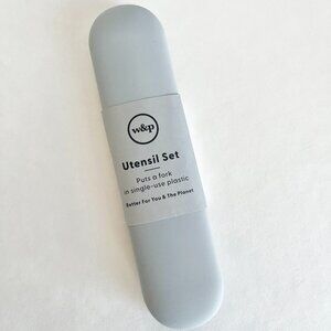 W&P Porter Stainless Steel Utensils with Silicone Carrying Case - Slate